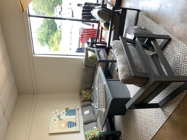 5 Piece sectional and 3 Piece chairs w/ table Grouping